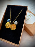 Initial & Birthstone Necklace